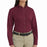 Vf Workwear-Div / Vf Imagewear (W) Ladies Long Sleeve Twill Work Shirts - Women's Long-Sleeve Meridian Performance Twill Shirt, 65% Polyester/35% Cotton, Burgundy, Size 3XL - 1T11BU3XL