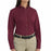 Vf Workwear-Div / Vf Imagewear (W) Ladies Long Sleeve Twill Work Shirts - Women's Long-Sleeve Meridian Performance Twill Shirt, 65% Polyester/35% Cotton, Burgundy, Size XS - 1T11BUXS