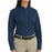 Vf Workwear-Div / Vf Imagewear (W) Ladies Long Sleeve Twill Work Shirts - Women's Long-Sleeve Meridian Performance Twill Shirt, 65% Polyester/35% Cotton, Navy, Size S - 1T11NVS