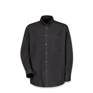 Vf Workwear-Div / Vf Imagewear (W) Men's Twill Long Sleeve Work Shirts - Men's Long Sleeve Work Shirt, Twill, 65% Polyester/35% Cotton, One Pocket, Black, Size 5XL - 1T12BK5XL
