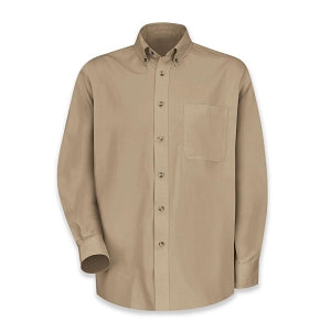 Vf Workwear-Div / Vf Imagewear (W) Men's Twill Long Sleeve Work Shirts - Men's Long Sleeve Work Shirt, Twill, 65% Polyester/35% Cotton, One Pocket, Khaki, Size 4XL - 1T12KH4XL