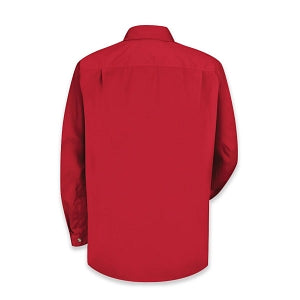 Vf Workwear-Div / Vf Imagewear (W) Men's Twill Long Sleeve Work Shirts - Men's Long Sleeve Work Shirt, Twill, 65% Polyester/35% Cotton, One Pocket, Red, Size 3XL - 1T12RD3XL
