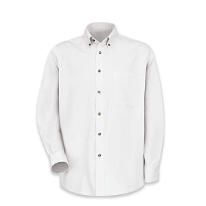 Vf Workwear-Div / Vf Imagewear (W) Men's Twill Long Sleeve Work Shirts - Men's Long Sleeve Work Shirt, Twill, 65% Polyester/35% Cotton, One Pocket, White, Size 2XL - 1T12WHXXL