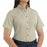 Vf Workwear-Div / Vf Imagewear (W) Ladies Short Sleeve Twill Work Shirts - Women's Shirt-Sleeve Meridian Performance Twill Shirt, 65% Polyester/35% Cotton, Stone, Size XL - 1T21STXL