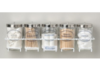 Dukal Tech-Med Counter Tips Sundry Jar Rack - RACK, SUNDRY JAR, COUNTER TIPS, 3 JAR - 4023