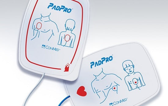 Conmed PadPro Multifunction Electrodes - PadPro Radiolucent Multifunction Electrodes with Philips Plug-Style Connector - 2516H