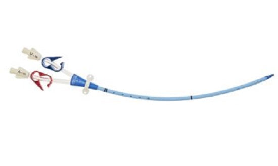Teleflex Medical 2-Lumen Hemodialysis Catheterization Kits - Dual Lumen Antimicrobial CVC Kit, 12 Fr x 8" - CDC-25142-1A