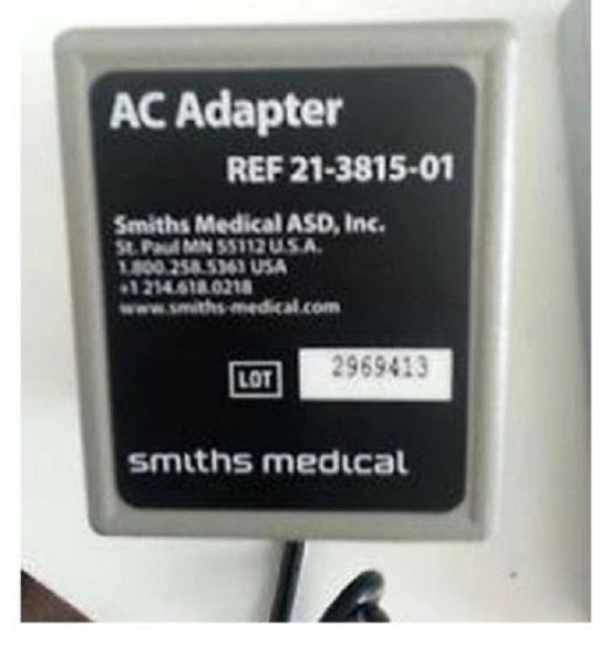 Smiths Medical CADD Wallmount AC Adaptor - Wall-Mounted AC Adaptor for CADD - 21-0270-25