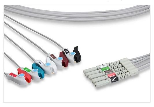 Cables & Sensors ECG Leadwires - LEADWIRE, DIN-STYLE, ECG, 5 LEADS - L5-90P0