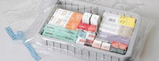 Action Bag Company Drug Tray Security Bags - Tamper-Proof 2 Mil Drug Tray Cover Bag, 14" x 22" - F14022DC