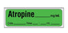 Shamrock Scientific Precut Syringe Labels - Precut Syringe Label, Atropine, Green - SA-310-DTI-PRE