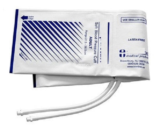 Welch-Allyn Trimline 12 L Disposable Blood Pressure Cuff - Trimline Tempa-Kuff Disposable Blood Pressure Cuff, 2-Tube, Size Large Adult - 39103