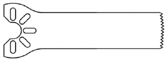 Stryker Oscillating Saw Blades - Oscillating Saw Blade, Long / Medium, 31 mm x 90 mm - 2296003525