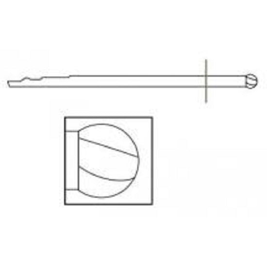 Stryker Round Diamond Burs - Round Diamond Burr, Medium - 1608006091