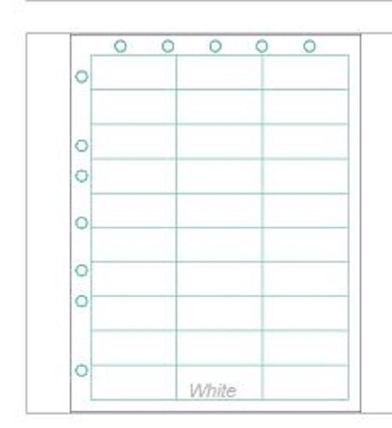 Identiplus Laser Wristbands - Laser Chart Wristband with Holes, White - LBL-LZCHT-23X