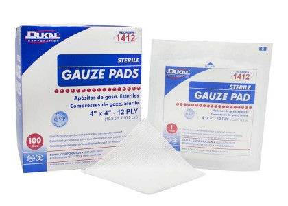 Dukal Corporation Gauze Pads - Gauze Pad, Sterile, 12-Ply, 3"' x 3" - 1312