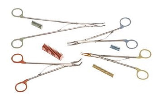 Teleflex Hemoclip PlusTitanium Ligating Clip - Hemoclip Plus Titanium Ligating Clip with Tape, Size S Strongpoint - 533835