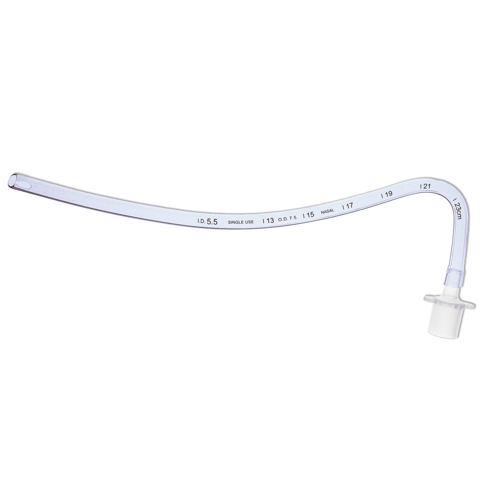 SunMed Uncuffed Preformed (AGT) (RAE) Nasal Tubes - Uncuffed Nasal Tube, 5 mm, 20 Fr - 1-7322-50