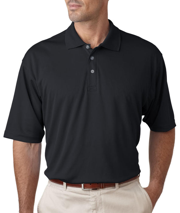 Ultraclub UltraClub Men's Cool & Dry Sport Polo - Short-Sleeve Cool and Dry Sport Polo Shirt, Men's, Orange, Size 2XL - 8405 ORANGE 2X