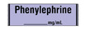 Shamrock Scientific Labels Coded to ASTM Color Standards - Phenylephrine Label - SA-283