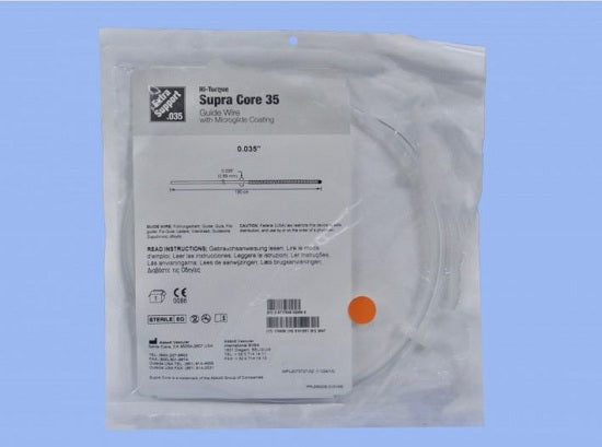 Abbott Hi-Torque Supra Core 35 Peripheral Guide Wires - WIRE, GUIDE, HI-TORQUE, SUPRA, .035 X 300 CM - 1002703-02