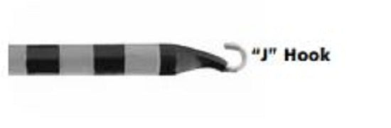 Conmed Gray Laparoscopic Electrodes - Laparoscopic Electrode, J-Hook Blade, Sterile, 27 cm, Disposable - 60-5164-002