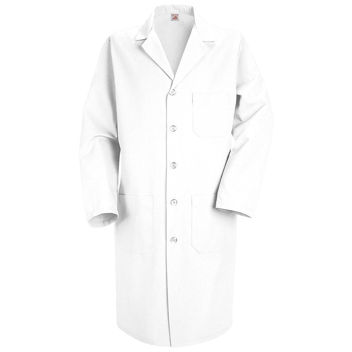 Vf Workwear-Div / Vf Imagewear (W) Men's Lab Coat - Red Kap Men's 80% Polyester/20% Combed Cotton Lab Coat, White, Size 64 - KP14WH REG 64