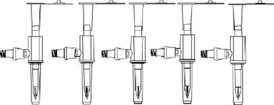 ICU Medical Bags Spikes with Integrated Clave - Bag Spike with ChemoClave Additive Port, Dry - CH-12-5