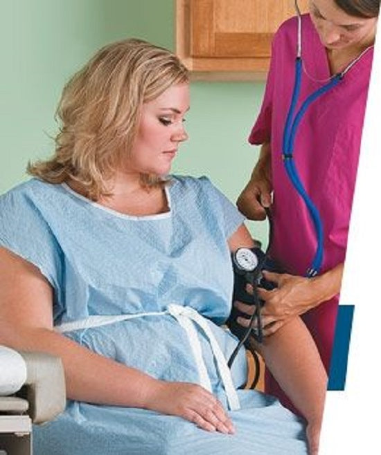 Tidi Patient Gowns - Patient Gown with Open Front / Back, 3 Ply, Mauve - 910326