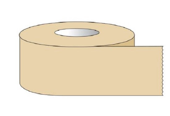 Shamrock Scientific Multipurpose Labeling Tape with 3" Core - Multipurpose Labeling Tape, 1/2" x 500', Tan - ST-12-8