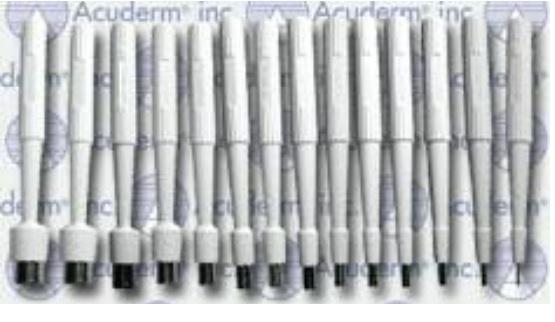 Acuderm Acu-Punch Small and Medium Size Punches - Biopsy Punch, Steril ...