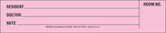 Briggs Healthcare Spine ID Insert Cards - Resident Identification Spinal Insert Card, Tilted, 2", Pink - 1475NH
