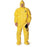 DuPont Tychem 9000 Coveralls - Tychem 9000 Zipper Front Coverall with Elastic Wrist and Ankle, Storm Flap, Yellow, Size 2XL, Bulk Packed - BR125TYL2X000200
