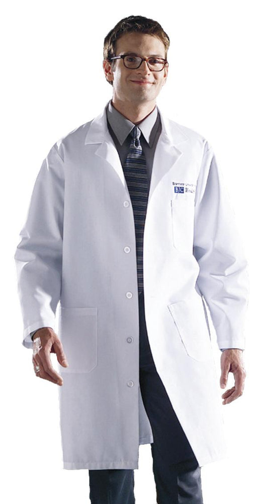 Medline Unisex Knee Length Lab Coats - Unisex Knee-Length Lab Coat, Light Blue, Size 2XS - 83044RCWXXS