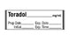 Shamrock Scientific Medication / Drug Labels - Anesthesia Drug Label for Syringe Identification, Toradol, Exp, Date, Time, 1/2" x 500" - SA-3223-EXP