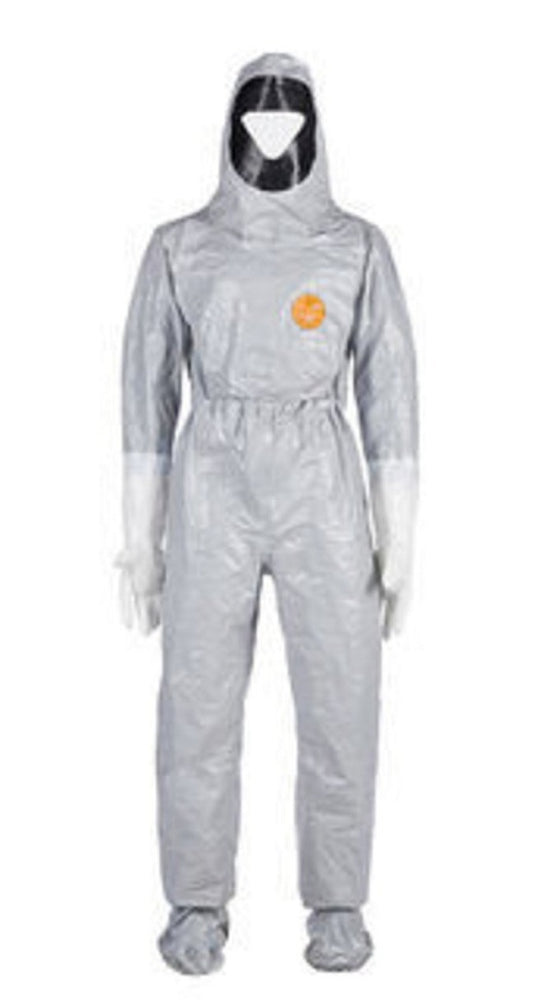 DuPont Tychem 6000 Coveralls - Tychem 6000 Coverall with Face Seal, Gray, Size 3XL, Cat. III, Type 3B/4B/5B/6B - TF611TGY3X000111