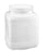 Uline Wide-Mouth Polyethylene Jars - Square Wide-Mouth Plastic Jars, 1/2 gal. - S-8508