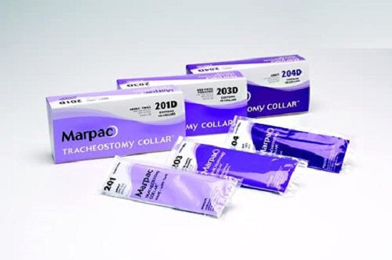 Marpac Two-Piece Tracheostomy Collars - Tracheostomy Collar, Adjustable, 19", Purple - 204D-PURPLE