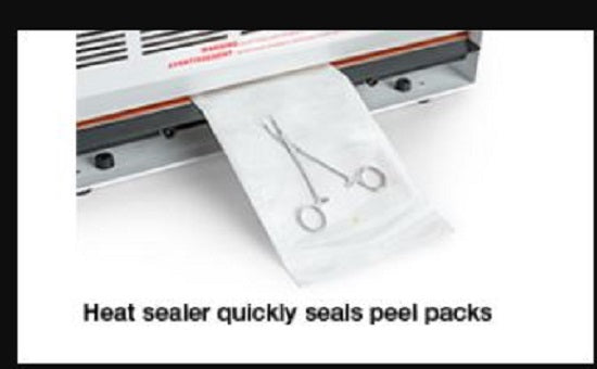 STERIS Vis-U-All Low Temp Self Seal Pouches - Vis-U-All Low Temperature Steam Sterilization Pouch, 10" x 15" - 886115