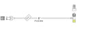 Codan US MRI MiniBore Extension Set - Extension Set, T-Connector, 5" - BC598