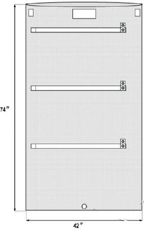 Welmed Inc C-Arm Mobile X-Ray Drapes - C-Arm Mobile X-Ray Drape, Sterile with Tabs - 1224-040