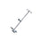 Cardinal Health Oxygen Tank / IV Pole for Wheelchairs - Oxygen Tank / IV Pole Wheelchair Accessory - CAX4028IV