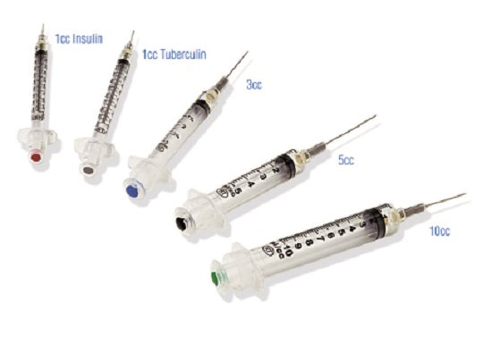 McKesson VanishPoint Safety Syringes - VanishPoint Hypodermic Needle Syringe, 5 mL, 27G x 1.5" - 10521