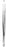 Integra Lifesciences Miltex Gerald Tissue Forceps - Gerald Tissue Forceps, Straight, 1 x 2 Teeth, 7" - MH6-182
