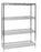 Tarrison Products Ltd Chrome Wire Shelving Units - Chrome Wire Shelving Unit, 4 Shelf, 14" x 48" x 86" - TS-14488C
