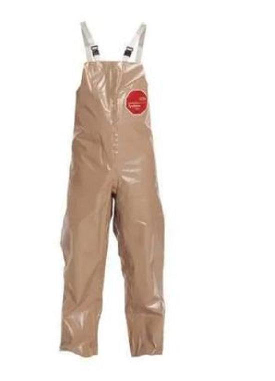 DuPont Tychem 5000 Bib Overalls - Tychem 5000 Bib Overall, Tan, Size L, Bulk Packed - C3360TTNLG000600
