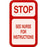 Briggs Magnetic Care No Smoking Oxygen in Use Signs - "Stop See Nurse for Instructions" Magnetic Sign, 5" x 3" - 5767DS