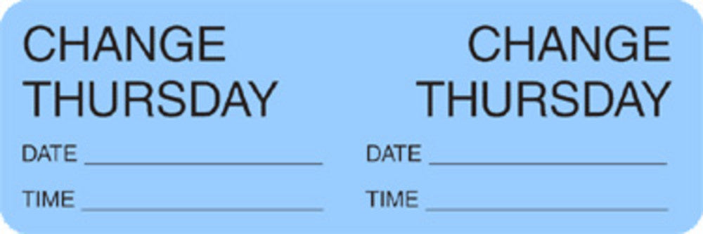 Briggs Change Day Labels - LABEL, CHANGE THURSDAY - L-2134N — Grayline ...