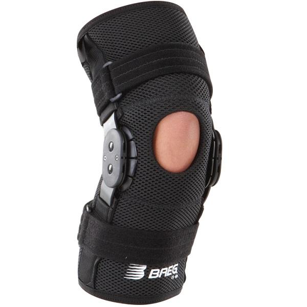 Breg Shortrunner Soft Knee and Leg Braces - Shortrunner Airmesh Knee Brace, Open Back Pull-On, Size S, 15"-18" Thigh Circumference - 21732