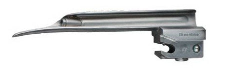 SunMed F / O Miller German Profile Blades - GreenLine Miller German Fiberoptic Laryngoscope Blade, #1.5 - 5-5273-15